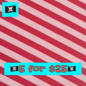 🏴‍☠️Bundle 5 for $25🏴‍☠️ Candy Cane Striped Infinity Scarf